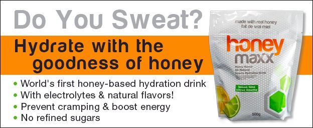 Read more about HoneyMaxx, the world's first honey-based sport and electrolyte drink.